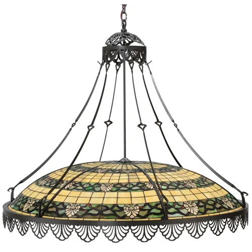 43"W Shell and Ribbon Pendant