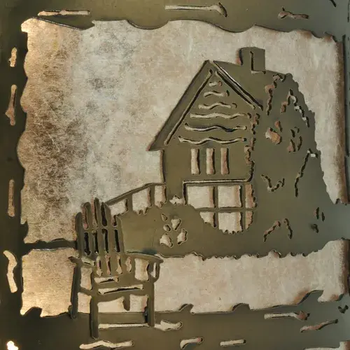 15" Wide Lake Clear Lodge Wall Sconce - Image 9