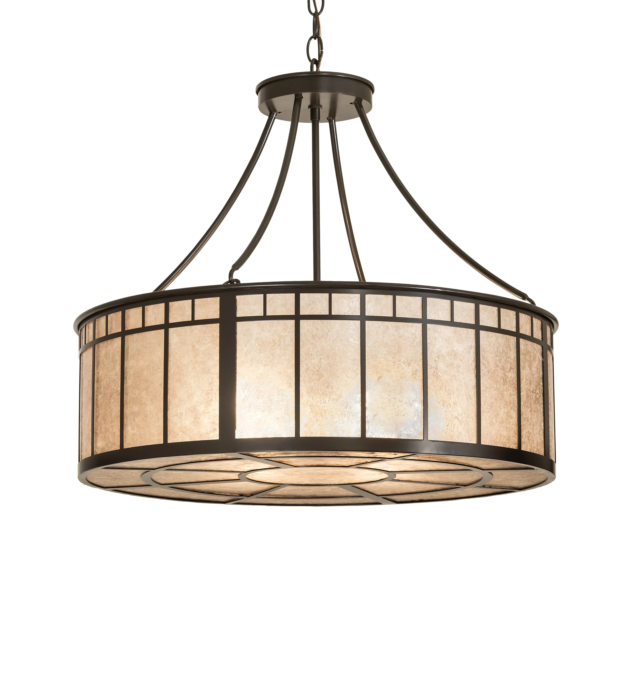 24" Wide Glendale Mission Inverted Pendant