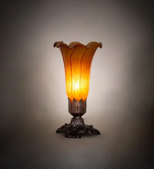The Amber Pond Lily by Meyda Lighting - Image 1