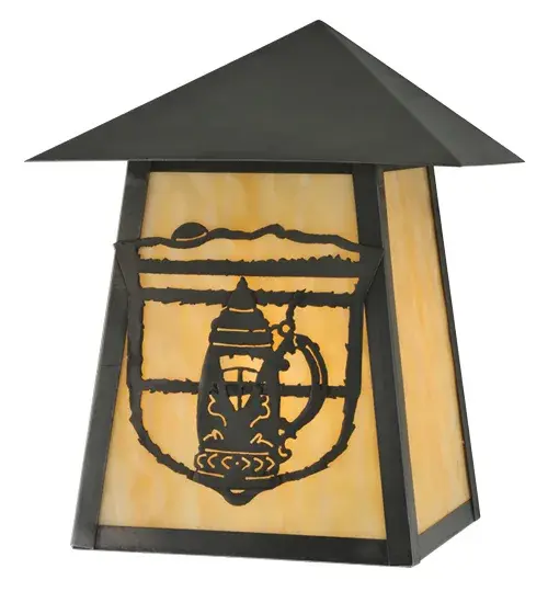9" Wide Lake Clear Lodge Stein Wall Sconce - Image 2