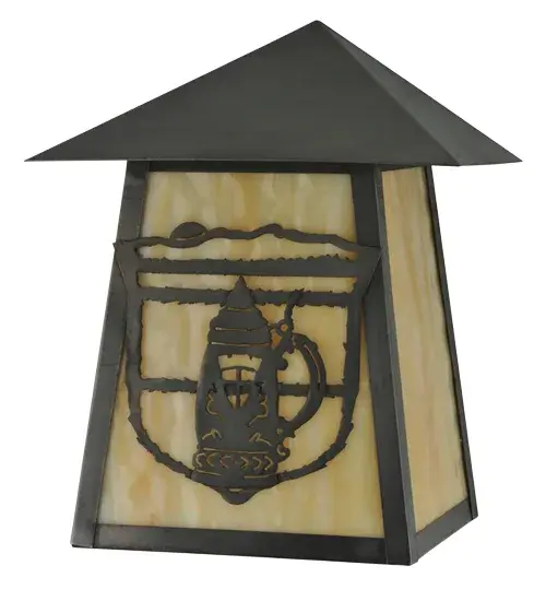 9" Wide Lake Clear Lodge Stein Wall Sconce - Image 3