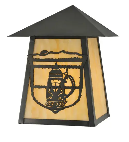 9" Wide Lake Clear Lodge Stein Wall Sconce - Image 5