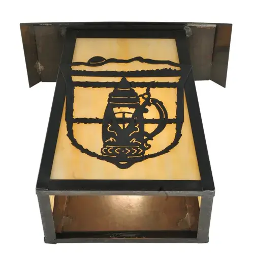 9" Wide Lake Clear Lodge Stein Wall Sconce - Image 6