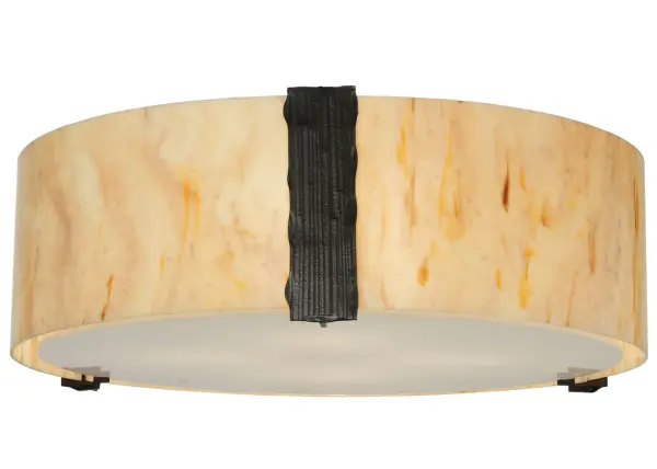 Offering sophistication with a distinctive luxurious look, the Cilindro Bartel reveals a round Travertine Idalight diffuser with a Statuario Idalight bottom diffuser. The ceiling fixture is complemented with a steel frame, accents and hardware featured in a Timeless Bronze finish. Custom crafted in our 180,000 square foot manufacturing facility in Yorkville, NY. Shade colors, metal finishes and fixture sizes can be customized. UL and cUL listed for dry and damp locations. Collection: Cilindro Finish: Timeless Bronze Glass: Travertine Idalight And Statuario Idalight Notes: Custom Crafted In Yorkville, New York Please Allow 30 Days Width: 24.00" Height: 9.00" Length: 24.00" Weight: 12.00 lb Extension from Wall: 6.00" Number of Bulbs: 4 Maximum Wattage: 60.00 W Bulb Type: A19 Bulb Base: E26 Material: Steel Country of Origin: USA Safety Listing: Damp Safety Rating: Damp