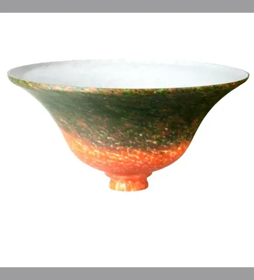 The Pate-de-Verre Bell by Meyda Lighting