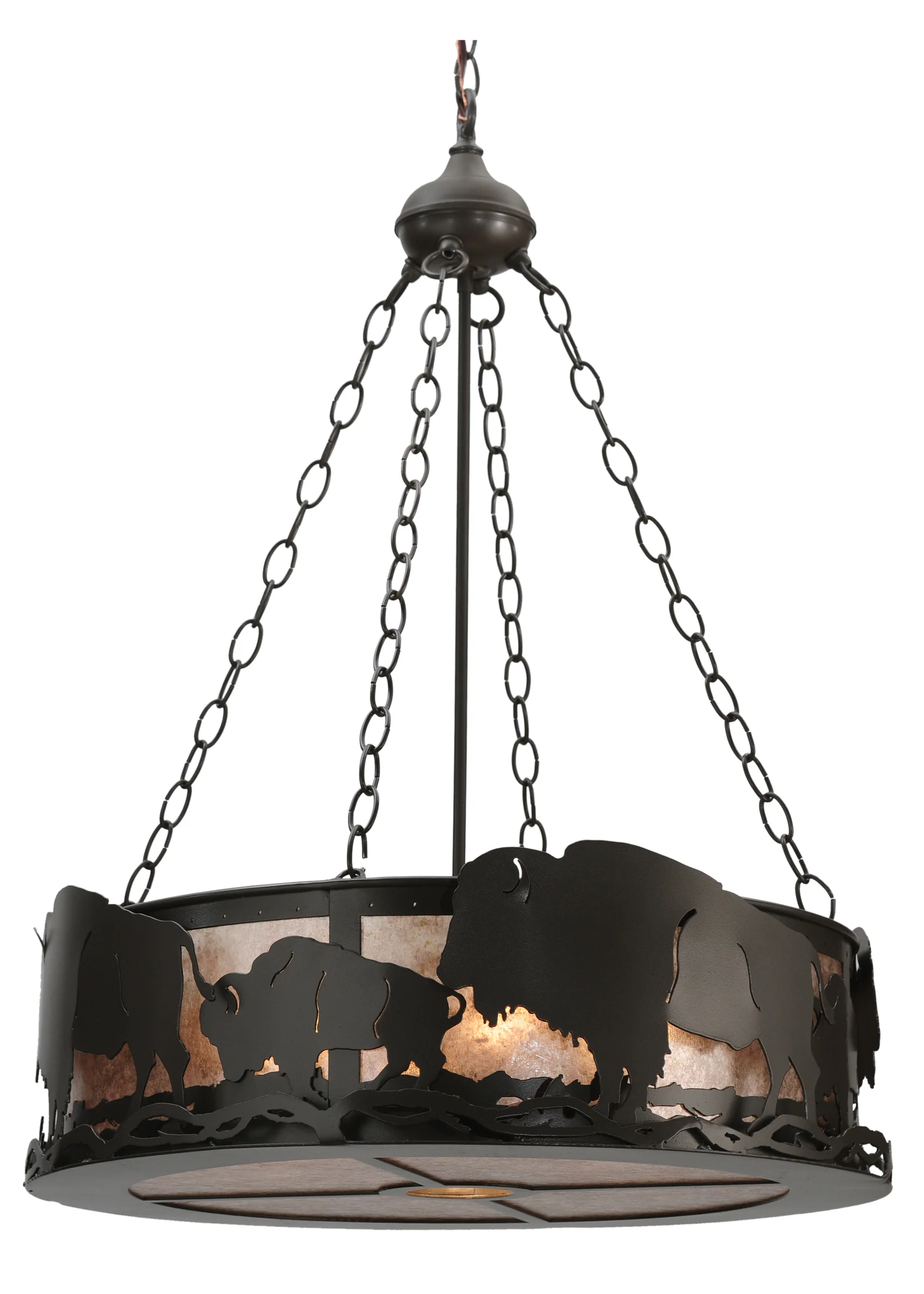 Buffalo Five Light Pendant in Timeless Bronze