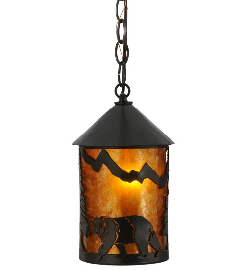 6" Wide Lone Bear Mini Pendant
