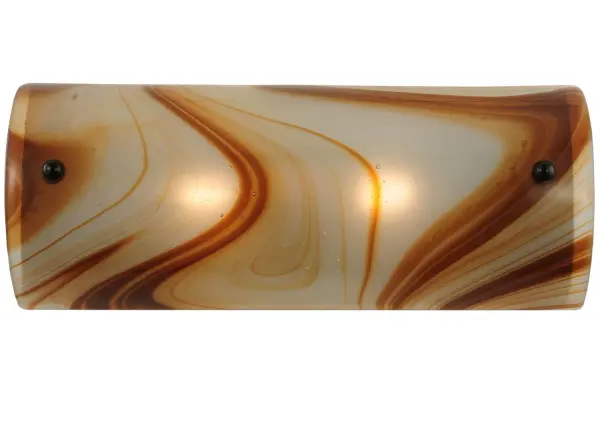Cool and contemporary. With the brushstroke artistry of a fine painter, this wall sconce features Cognac Swirl art glass. The shade is enhanced with hardware featured in a Craftsman Brown finish. Perfect for providing beautiful ambient light on walls in homes, modern restaurants, and those that appreciate a work of beauty. Traditional artistry, high-fire kilns, and original tools are used to create art glass in the old world tradition and inspired by modern homes from Westchester County, New York, to Highland Park, Chicago, Illinois, to Northern California. The Cognac Swirl Glass Wall Sconce is featured in our American-made, American-designed, handcrafted Art Glass Lighting Collection and manufactured in Yorkville, New York. UL and cUL listed for dry and damp locations. Each shade is a unique work of art with color variations based on natural ingredients inherent in the glass. Collection: Cognac Swirl Finish: Craftsman Brown Glass: Cognac Swirl/ Notes: Custom Crafted In Yorkville, New York Please Allow 50 Days Width: 7.25" Height: 18.00" Length: 5.00" Weight: 5.00 lb Extension from Wall: 5.00" Number of Bulbs: 2 Maximum Wattage: 60.00 W Bulb Type: T10 Bulb Base: E26 Material: Steel Country of Origin: USA Safety Listing: Dry Safety Rating: Damp