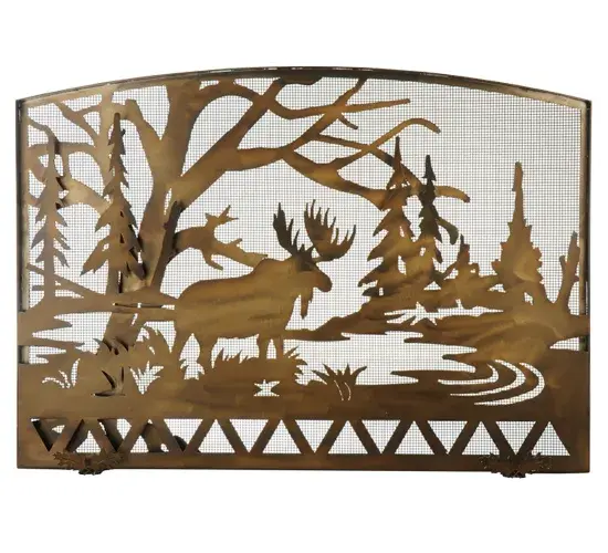 50"W X 35.5"H Moose Creek Arched Fireplace Screen - Image 2