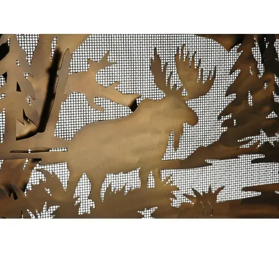 50"W X 35.5"H Moose Creek Arched Fireplace Screen - Image 6