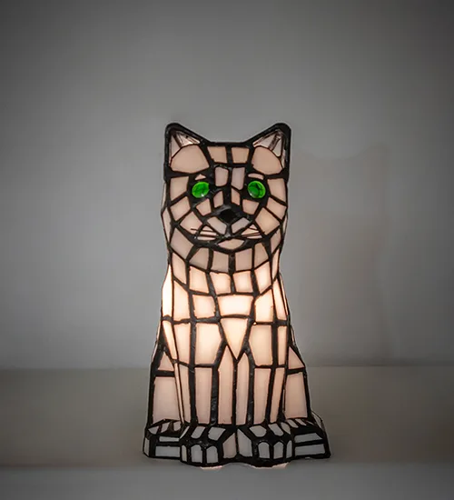 7" High Cat Accent Lamp
