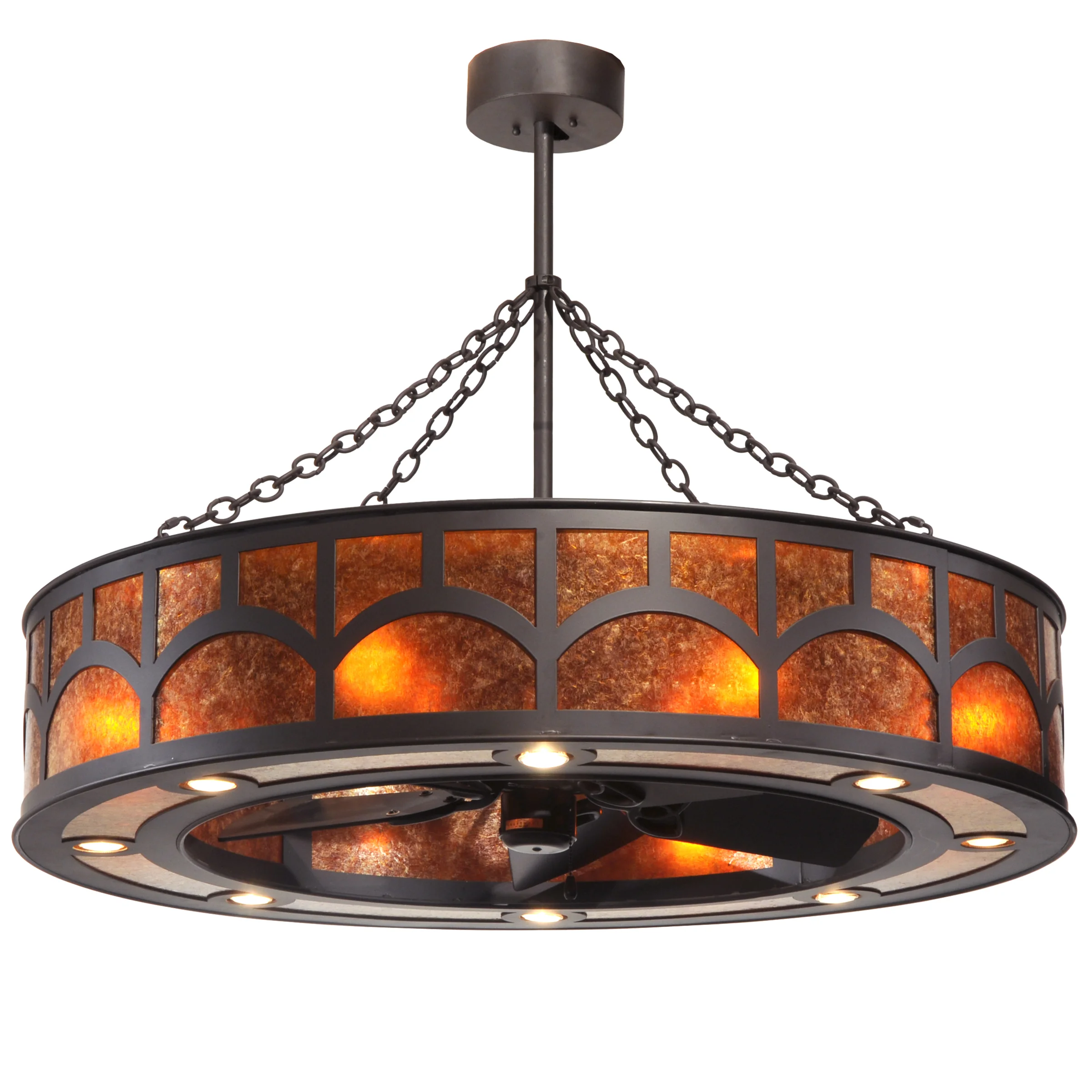 Mission 16 Light Chandelier in Oil Rubbed Bronze