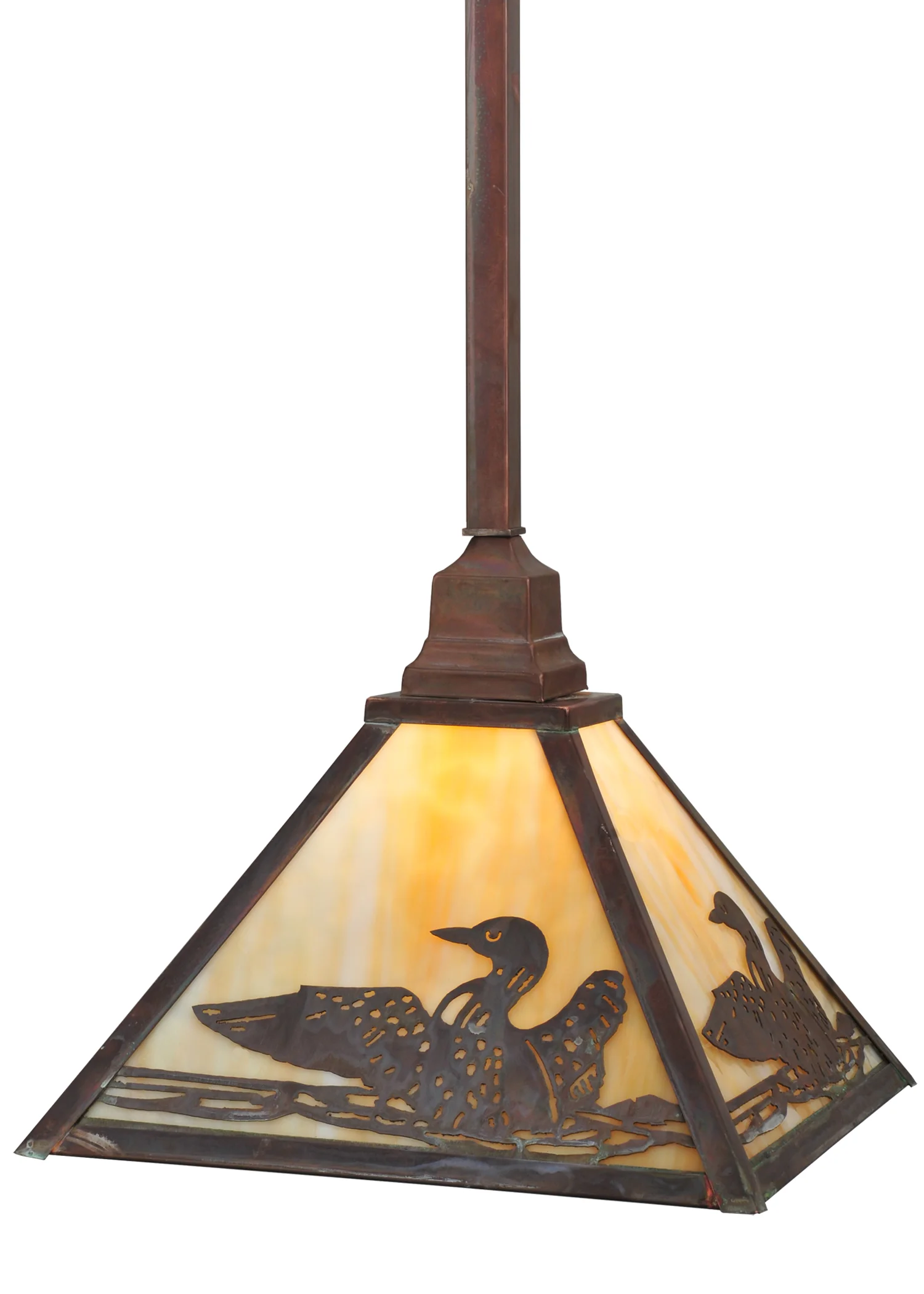 12"Sq Loon Pendant
