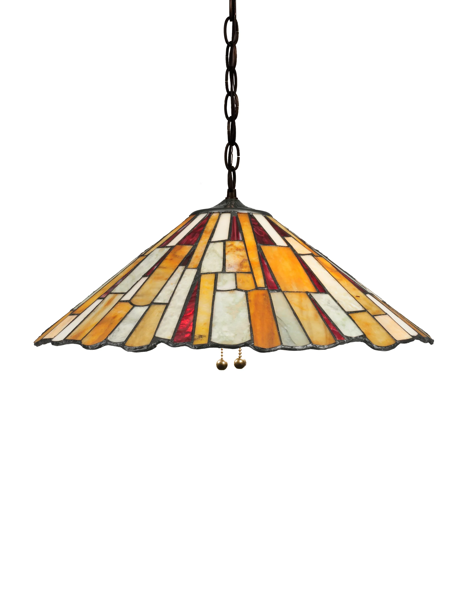 Delta Six Light Pendant in Mahogany Bronze