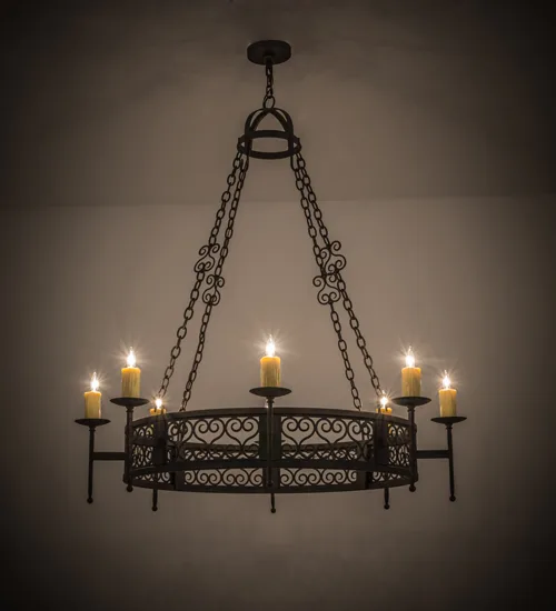 48"W Toscano 8 LT Chandelier