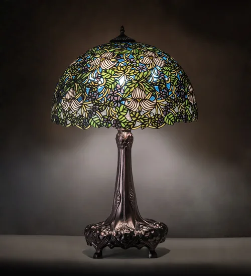 31" High Trillium & Violet Table Lamp