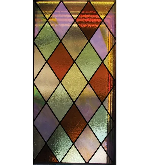 11.25"W X 41.5"H Tudor Stained Glass Window
