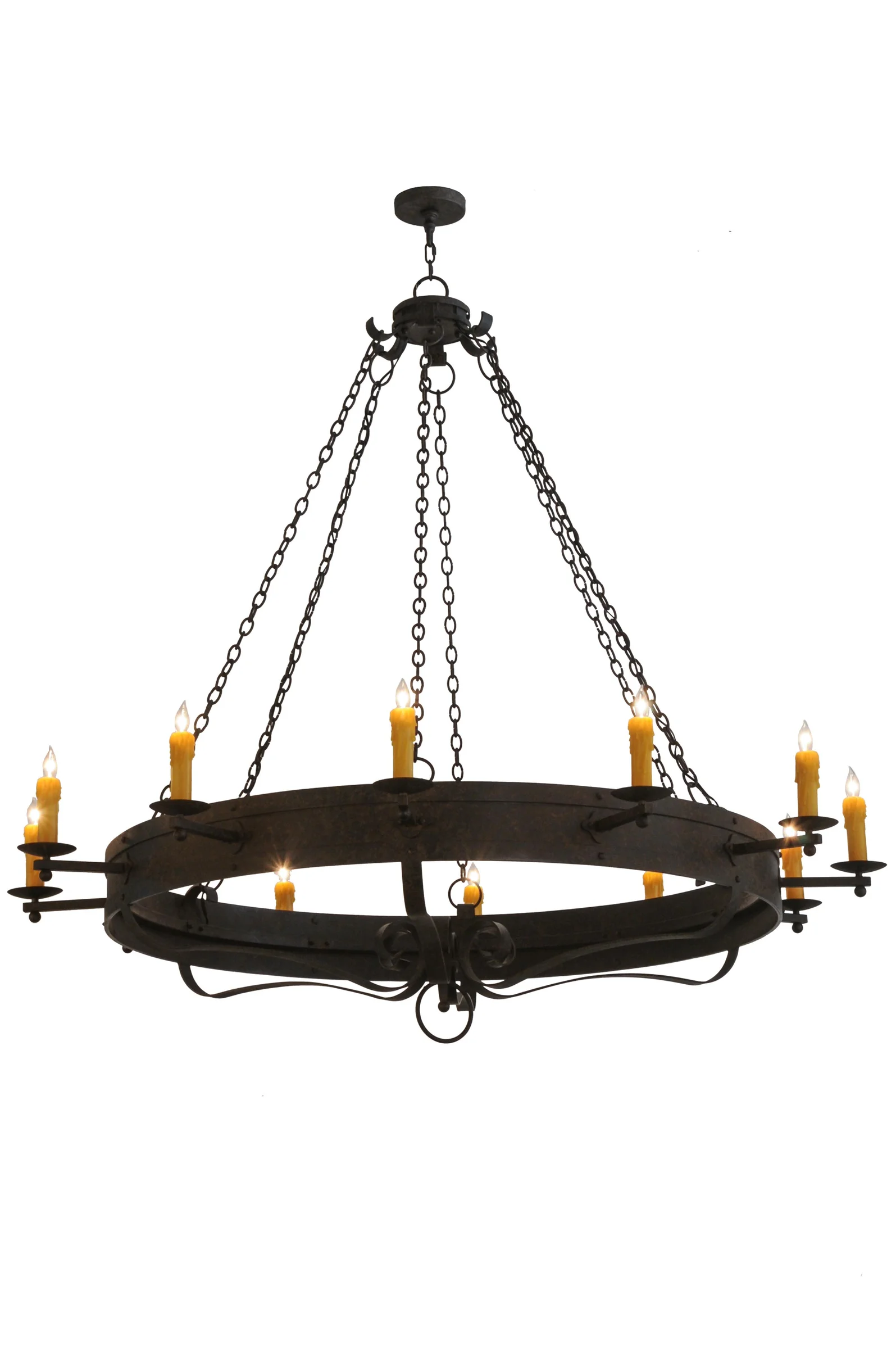 Parnella 12 Light Chandelier in Coffee Bean