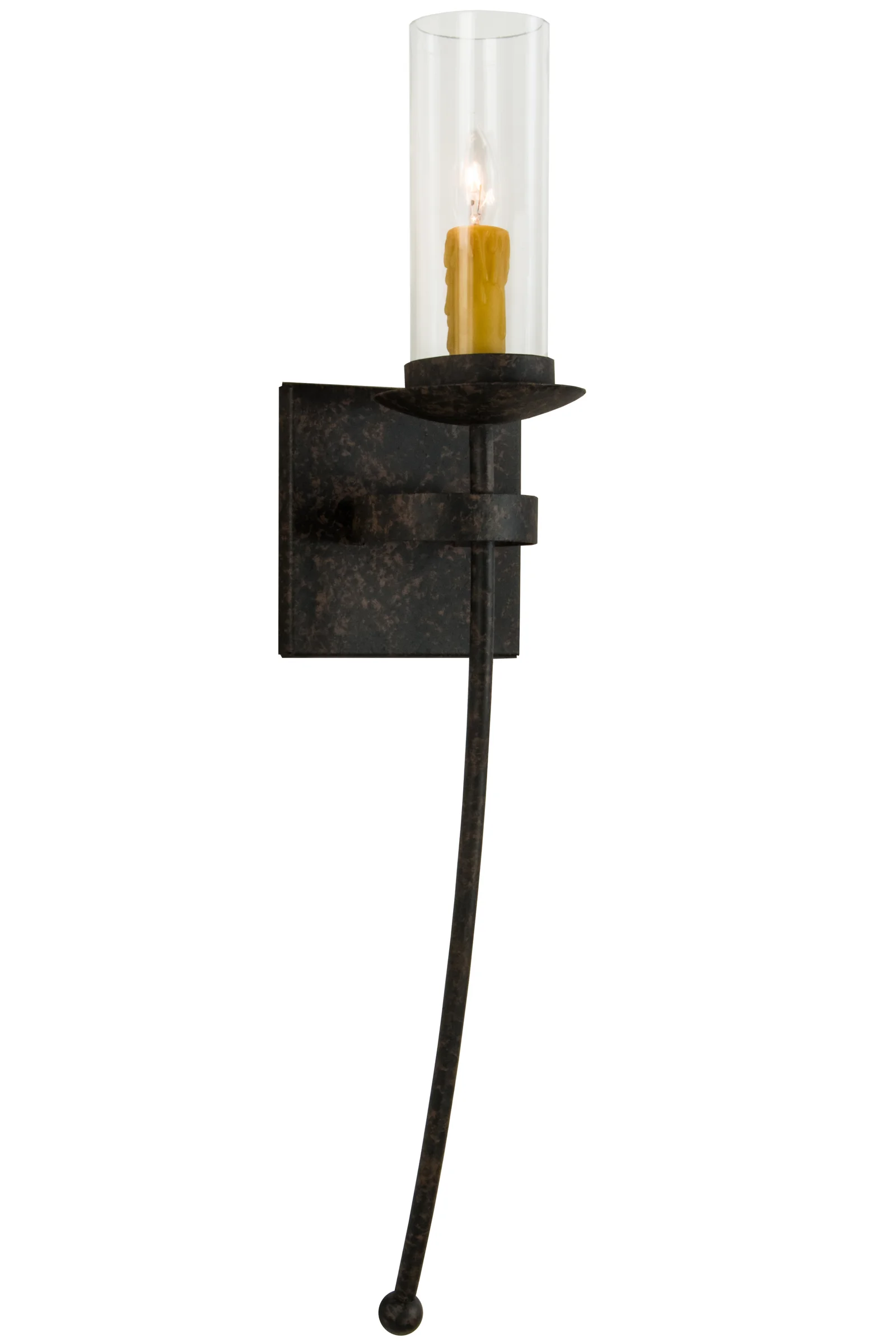 Bechar One Light Wall Sconce in Coffee Bean