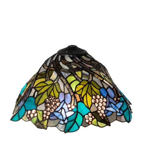 16" Wide Spiral Grape Shade