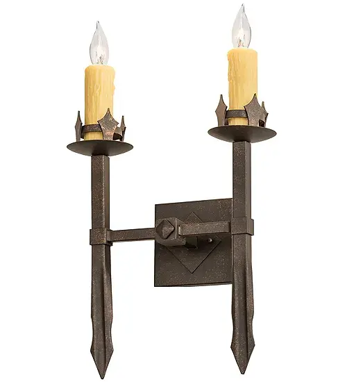 15" Wide Castilla 2 Light Wall Sconce - Image 2