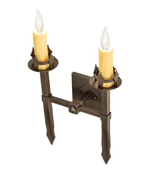 15" Wide Castilla 2 Light Wall Sconce - Image 4