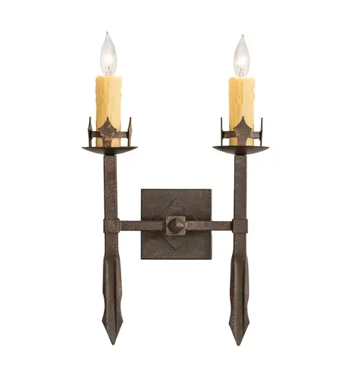 15" Wide Castilla 2 Light Wall Sconce - Image 5