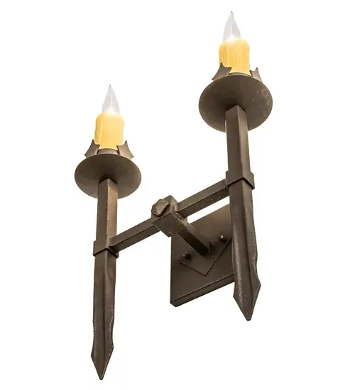 15" Wide Castilla 2 Light Wall Sconce - Image 6