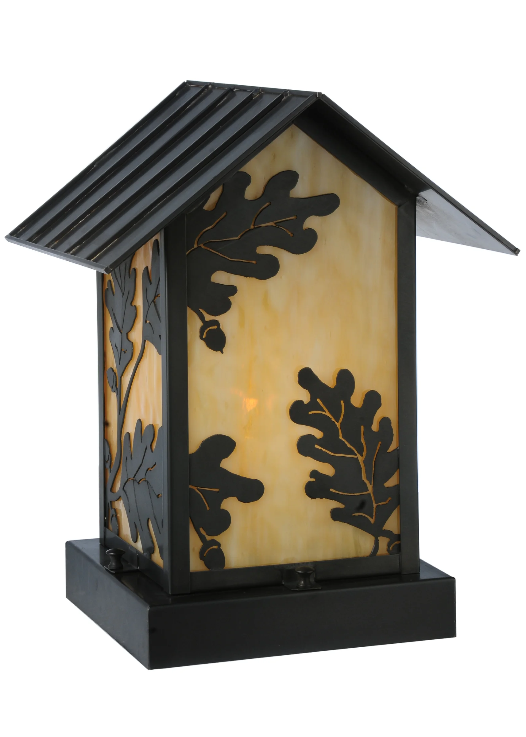 10.5"W Seneca Oak Leaf Pier Mount