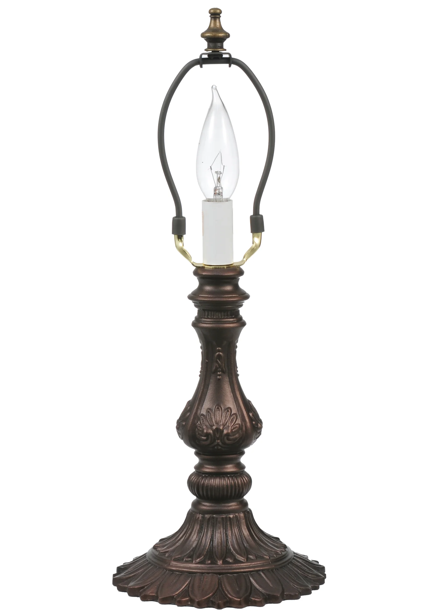 Shell One Light Table Base in Mahogany Bronze/Craftsman Brown Highlights