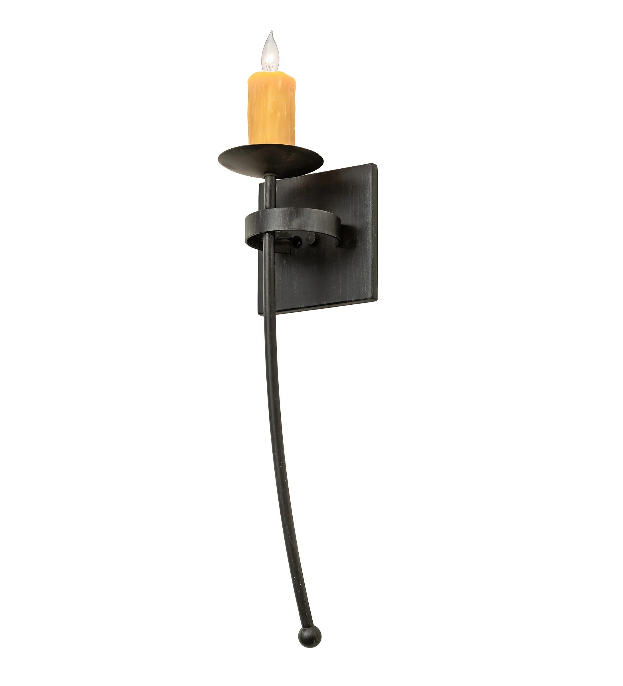 Bechar One Light Wall Sconce in Antique Iron Gate