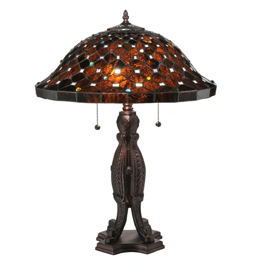 24" High Diamond & Jewel Table Lamp