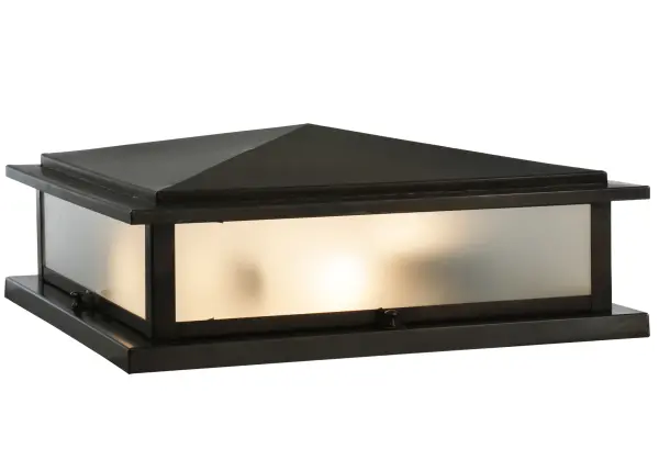 The simplistic natural beauty of this outdoor fixture features Frosted art glass and a frame hand finished in a warm Craftsman Brown.Perfect accent to any landscape, driveway, home or for residential or commercial lighting applications.Handcrafted by Meyda artisans in our factory located at the foothills of New York's Adirondack Mountains.Energy efficient lamping options available. Custom colors, sizes and styles offered. UL listed for wet locations. Collection: Seneca Finish: Craftsman Brown Glass: Clear Frosted Glass Width: 25.50" Height: 6.75" Length: 18.00" Weight: 15.00 lb Number of Bulbs: 4 Maximum Wattage: 60.00 W Bulb Type: A19 Bulb Base: E26 Material: Brass Country of Origin: USA Safety Listing: Wet Safety Rating: Wet