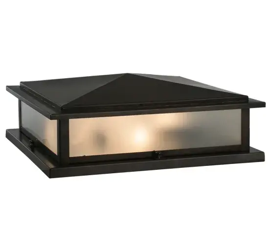 The simplistic natural beauty of this outdoor fixture features Frosted art glass and a frame hand finished in a warm Craftsman Brown.Perfect accent to any landscape, driveway, home or for residential or commercial lighting applications.Handcrafted by Meyda artisans in our factory located at the foothills of New York's Adirondack Mountains.Energy efficient lamping options available. Custom colors, sizes and styles offered. UL listed for wet locations. Collection: Seneca Finish: Craftsman Brown Glass: Clear Frosted Glass Width: 25.50" Height: 6.75" Length: 18.00" Weight: 15.00 lb Number of Bulbs: 4 Maximum Wattage: 60.00 W Bulb Type: A19 Bulb Base: E26 Material: Brass Country of Origin: USA Safety Listing: Wet Safety Rating: Wet - alternate view