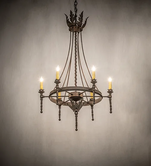 24" Wide Amaury 6 Light Chandelier