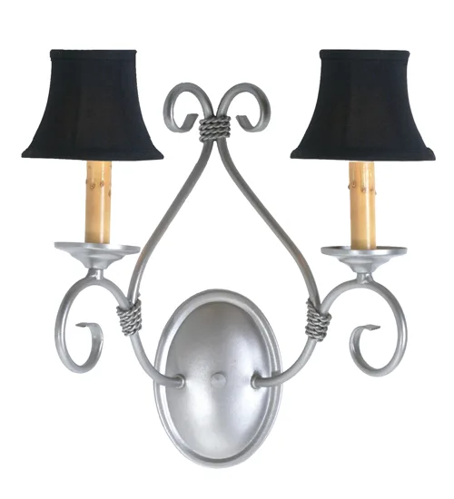 14" Wide Olivia 2 Light Wall Sconce
