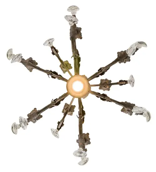 26"W New Country French 9 LT Chandelier - Image 7