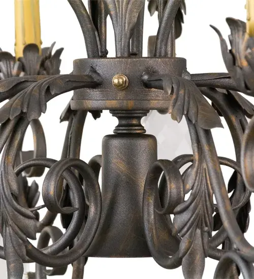 26"W New Country French 9 LT Chandelier - Image 9