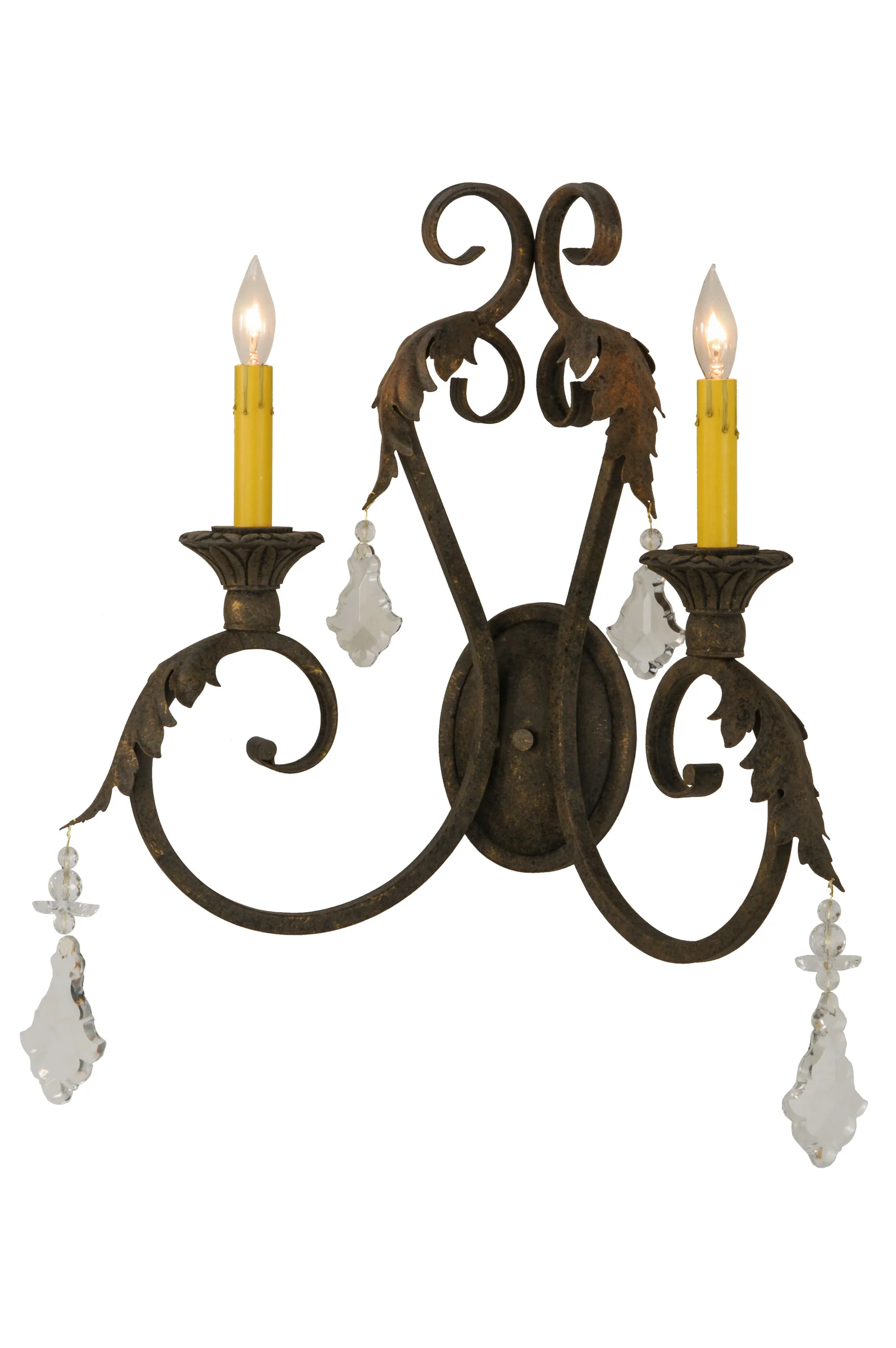 19"W Josephine 2 LT Wall Sconce