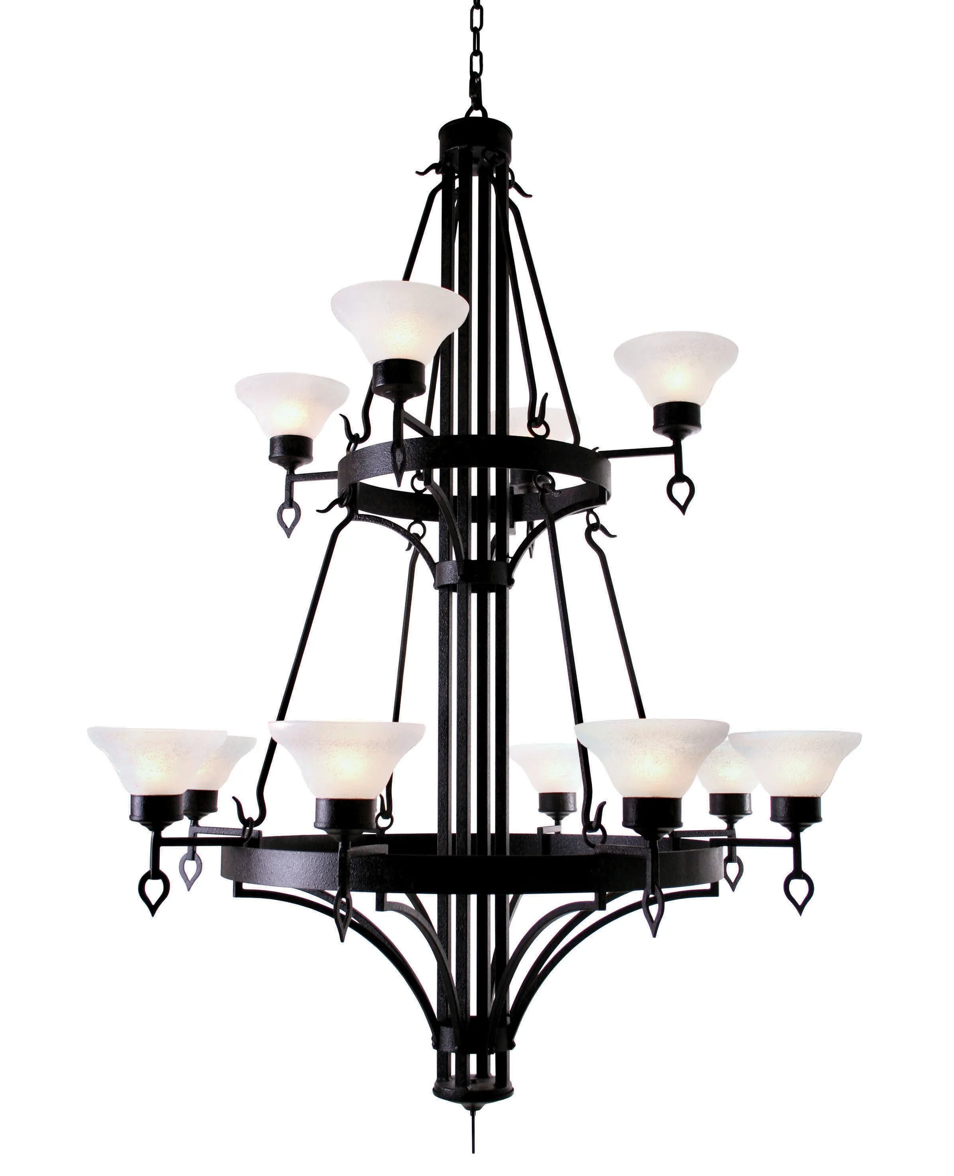 48" Wide Savino 12 Light Two Tier Chandelier