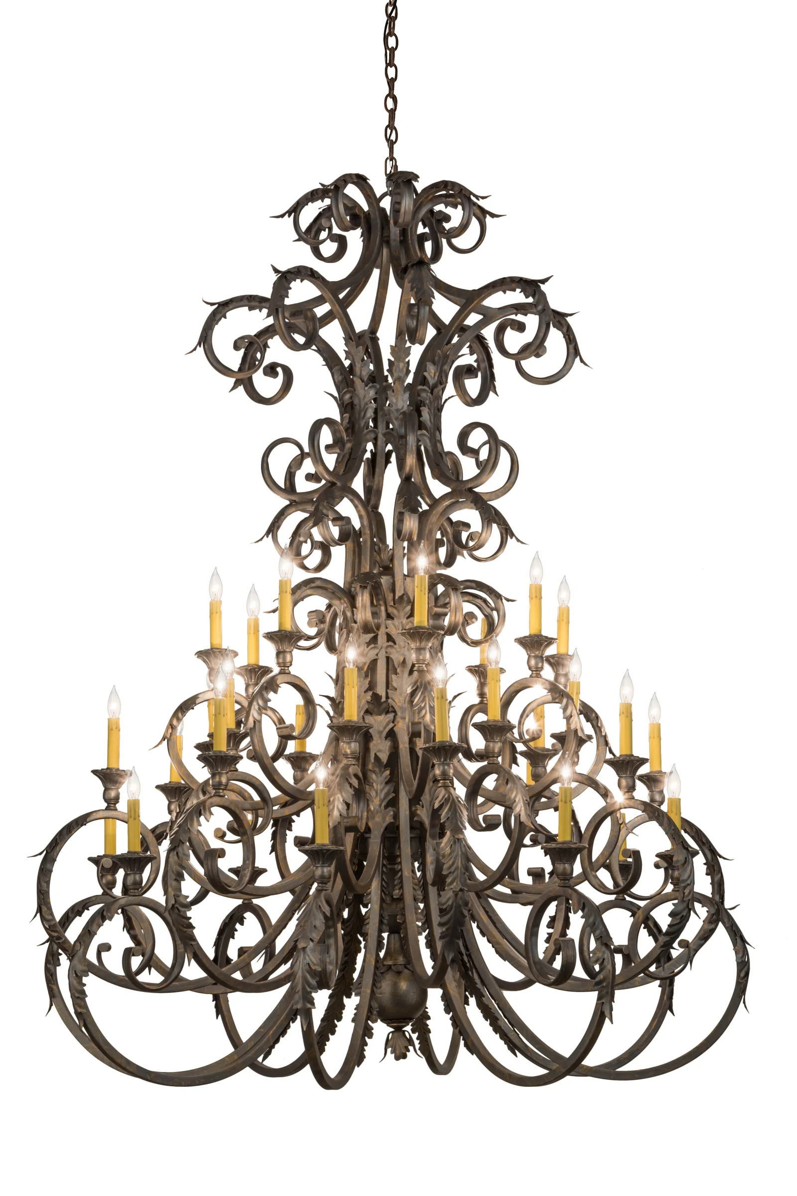 60"W Serratina 32 LT Chandelier