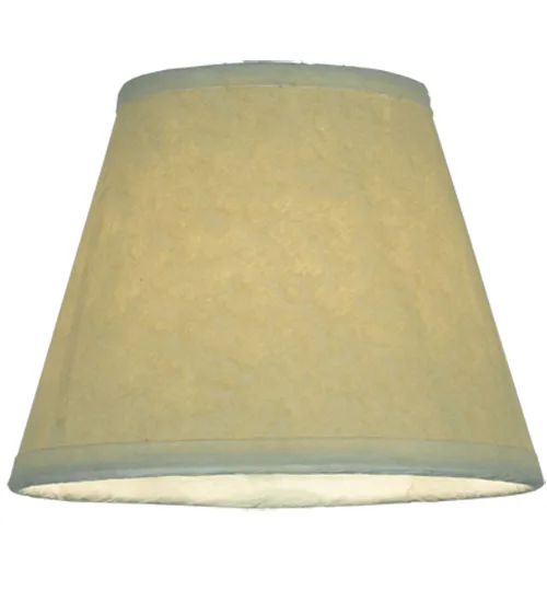5"W X 4"H Aged Celadon Beige Parchment Shade