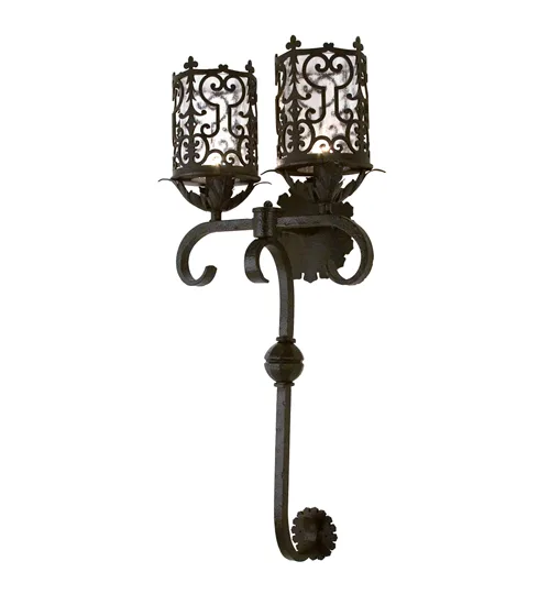 16" Wide Oskar 2 Light Wall Sconce