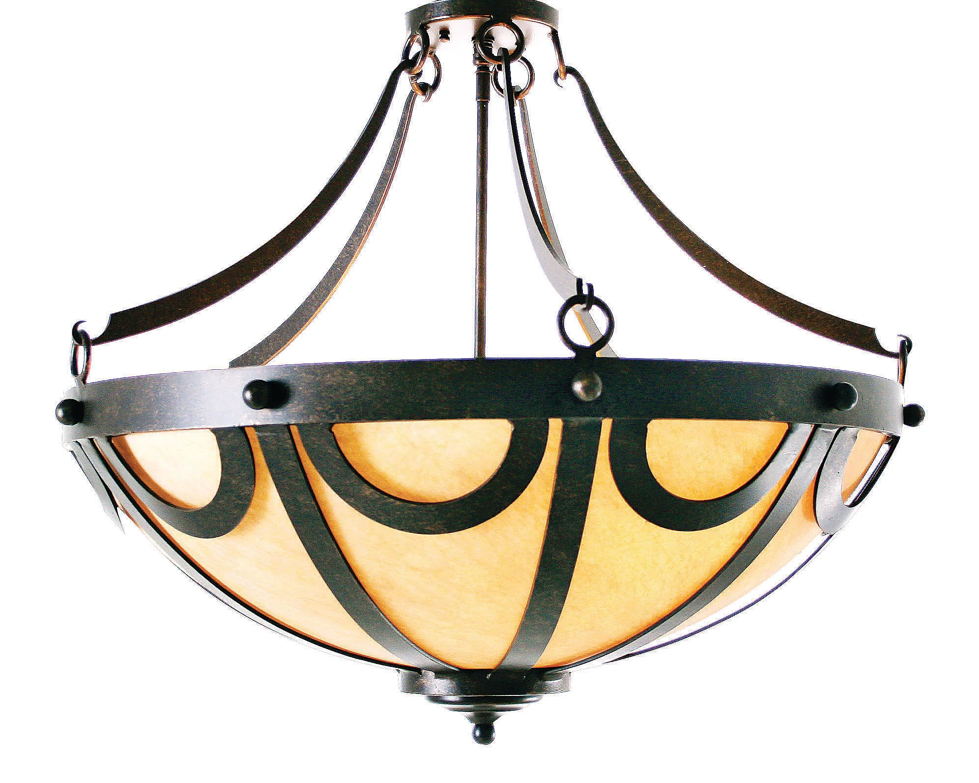 24" Wide Carousel Semi-Flush Mount