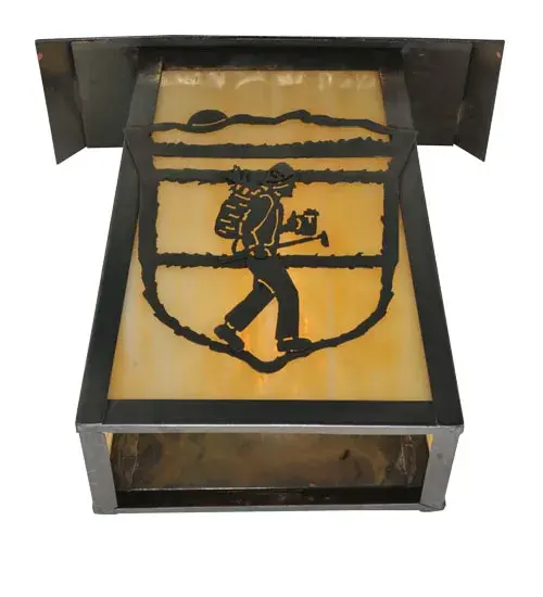 9"W Lake Clear Lodge Hiker Wall Sconce - Image 6