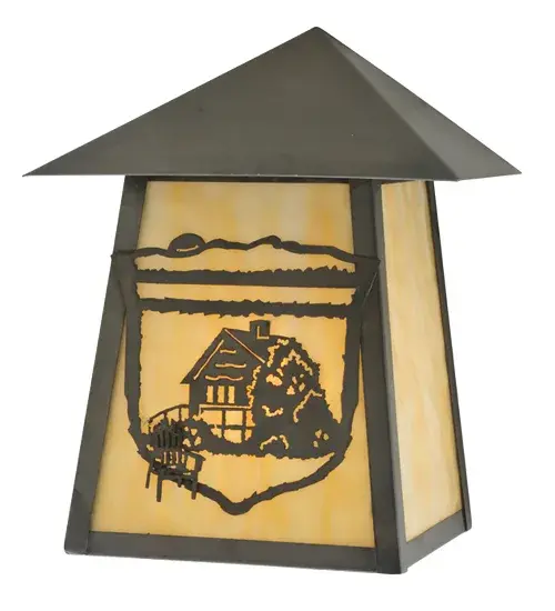 9"W Lake Clear Lodge Cabin Wall Sconce - Image 2