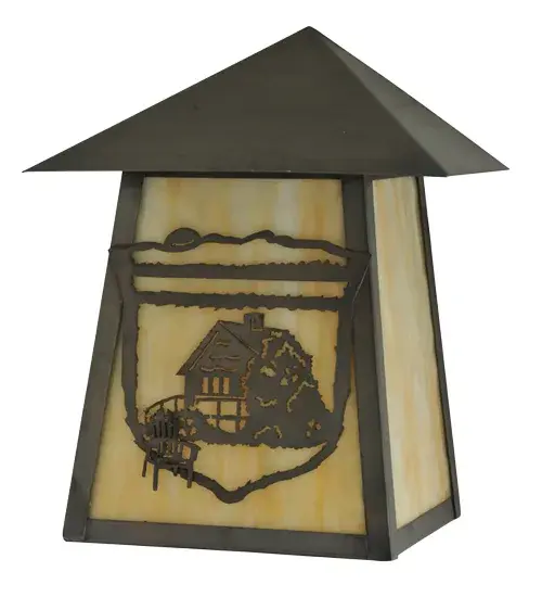 9"W Lake Clear Lodge Cabin Wall Sconce - Image 3