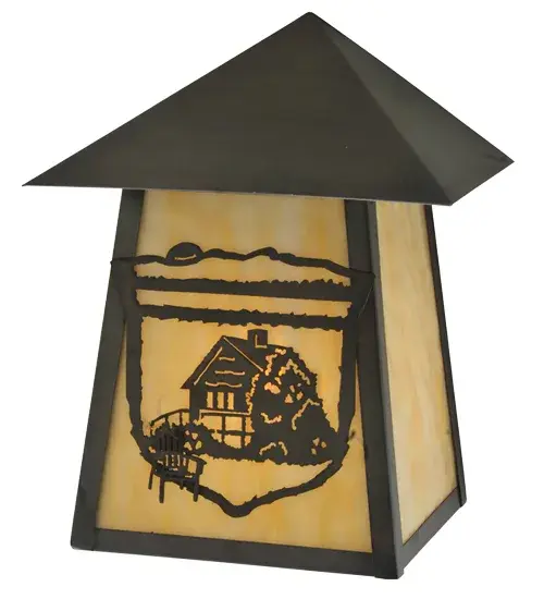 9"W Lake Clear Lodge Cabin Wall Sconce - Image 4