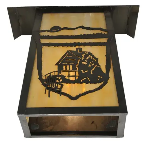 9"W Lake Clear Lodge Cabin Wall Sconce - Image 6